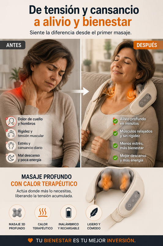 CuelloZen | Masajeador eléctrico de Cuello